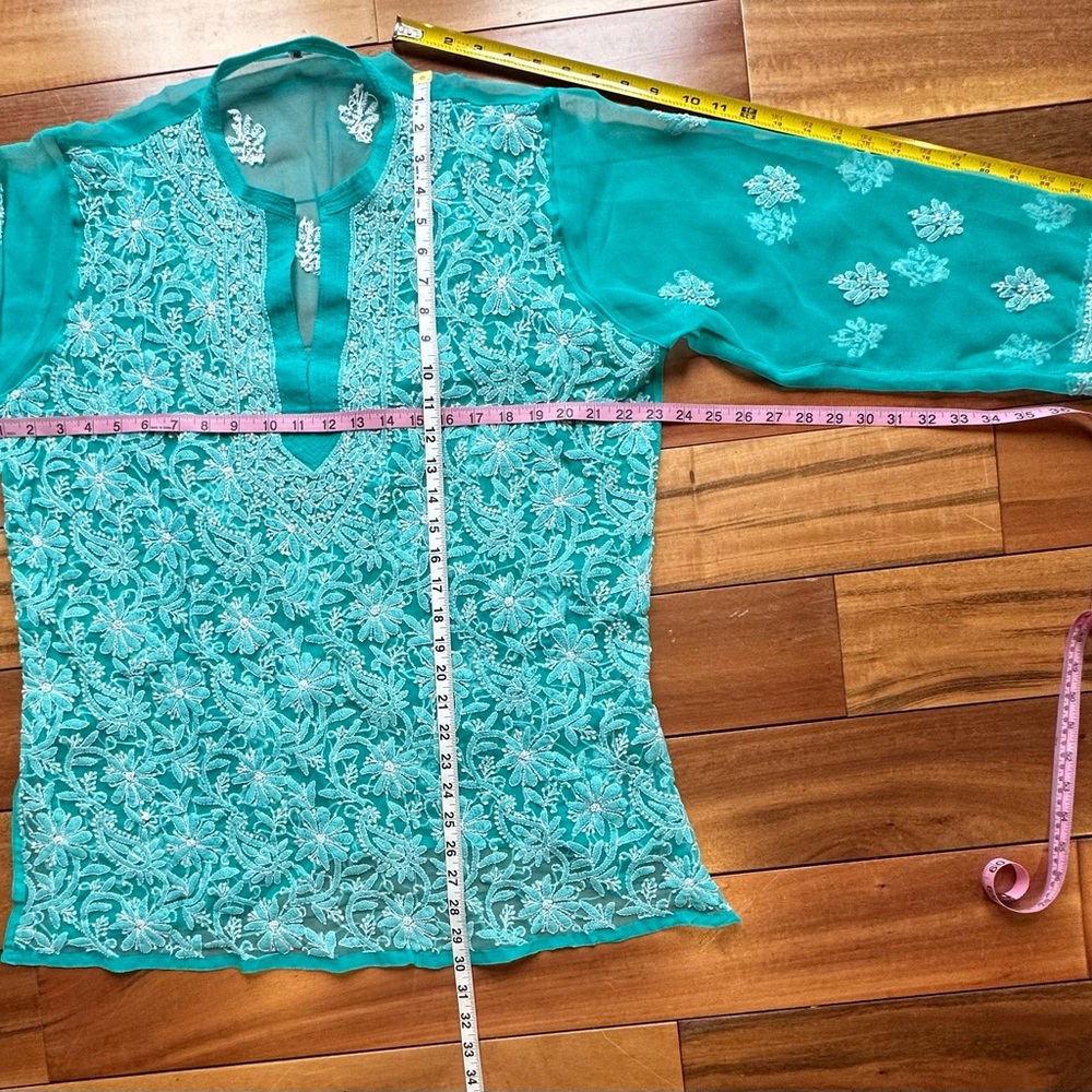 Gorgeous Aqua Kurti